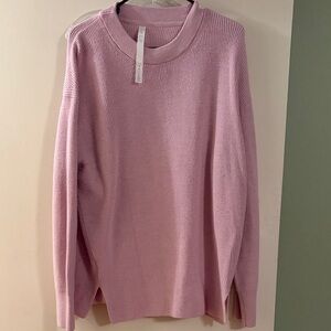 lululemon athletica Light Pink Crewneck Sweater